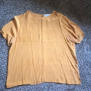 Mustard Silk T-shirt